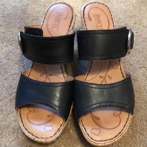 Wedge high heels